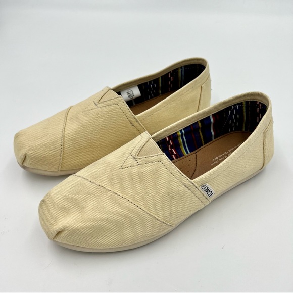 Toms Shoes - TOMS ALPARGATA Classic Women’s Canvas Shoes Cream Size 9.5 EUC